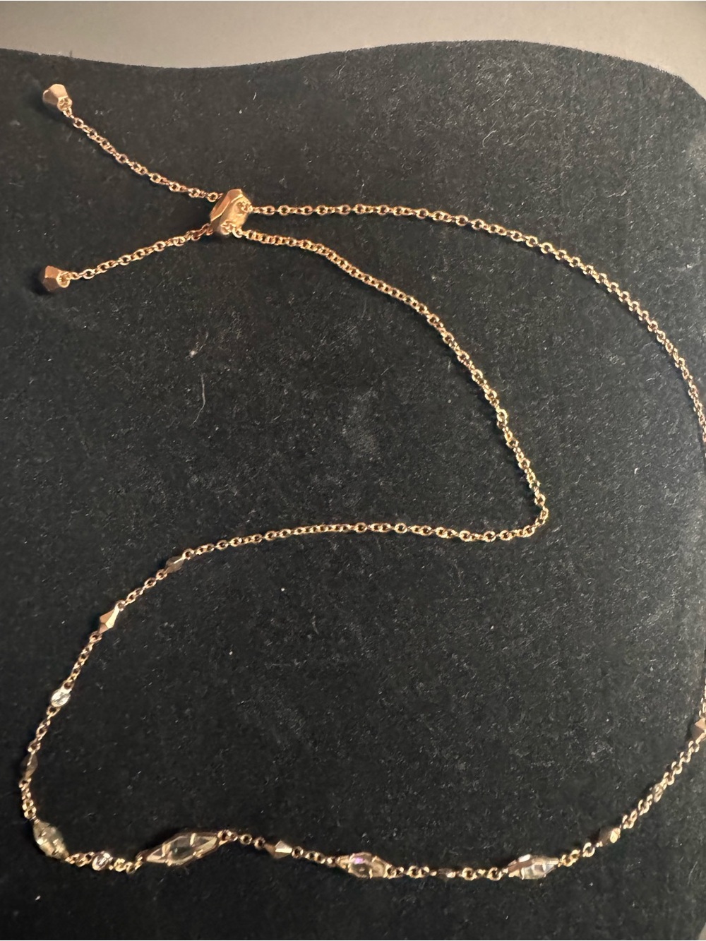 Kendra Scott Rose Gold Adjustable Station Necklace
